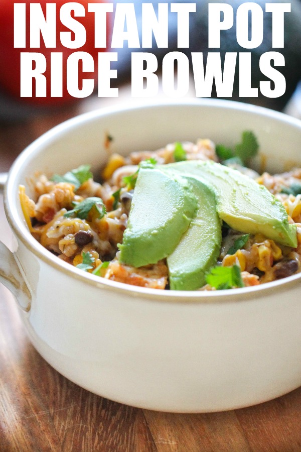 Instant Pot Spicy Chicken and Rice Bowls