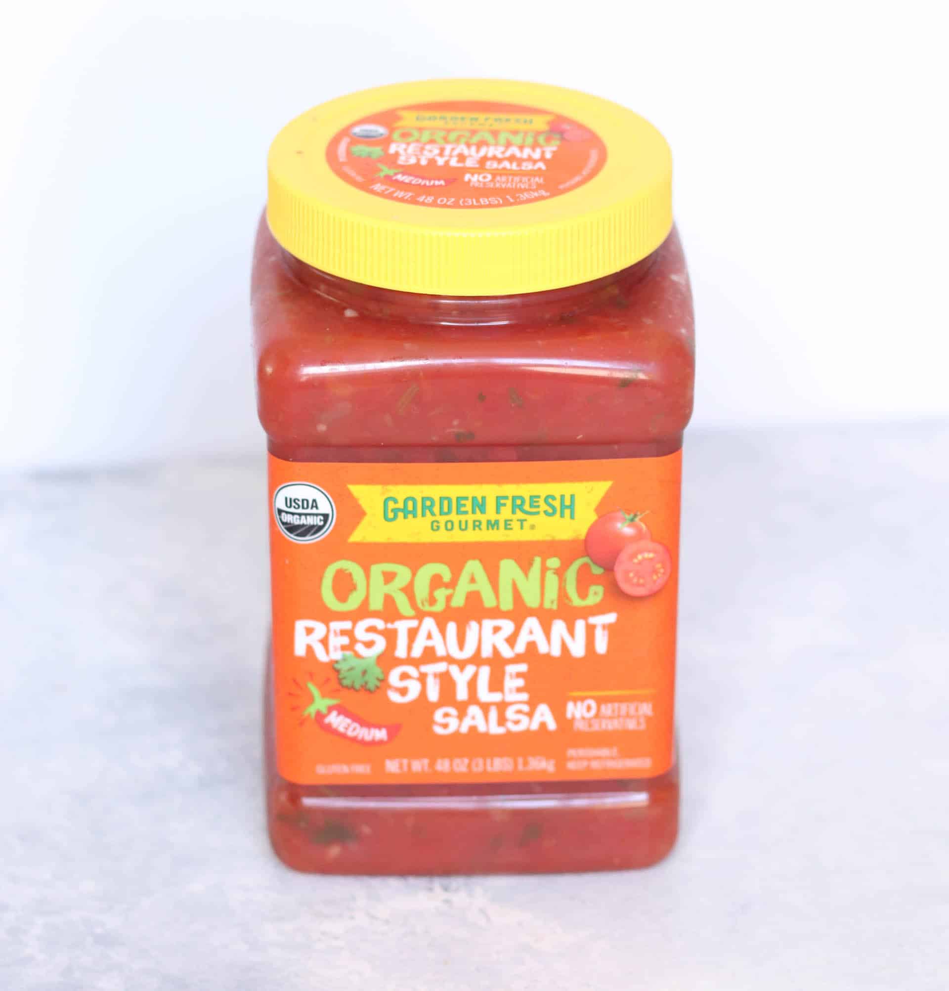 Jar of Organic Restaurant Style Salsa