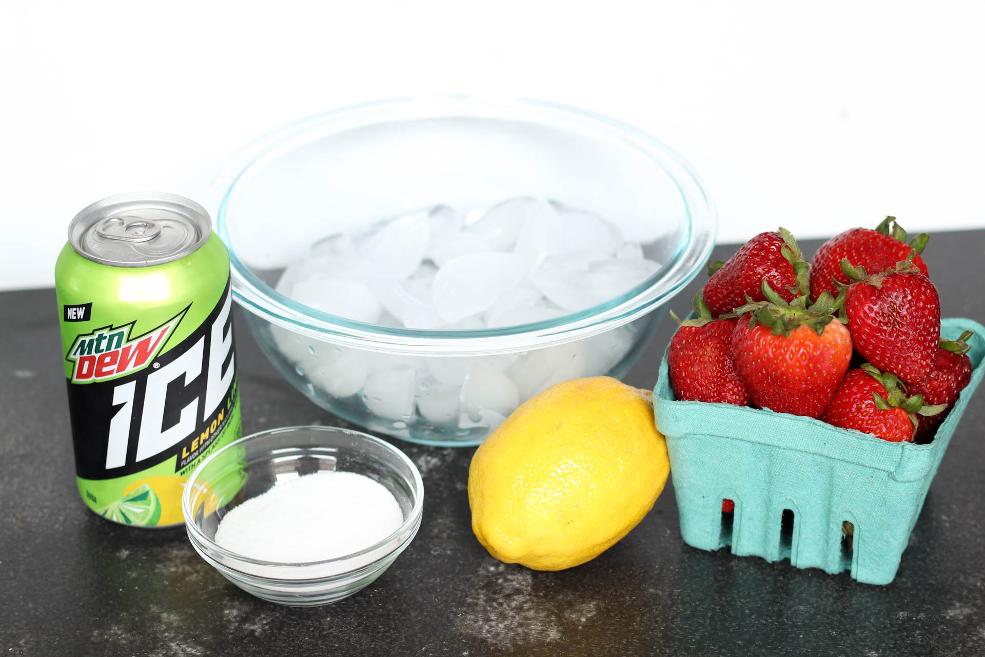 Ingredients for Copycat Lemonberry Slush