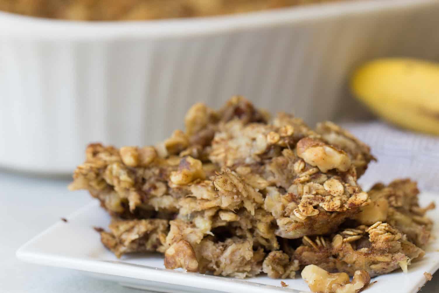 Banana Cinnamon Baked Oatmeal
