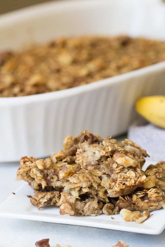 Banana Cinnamon Baked Oatmeal