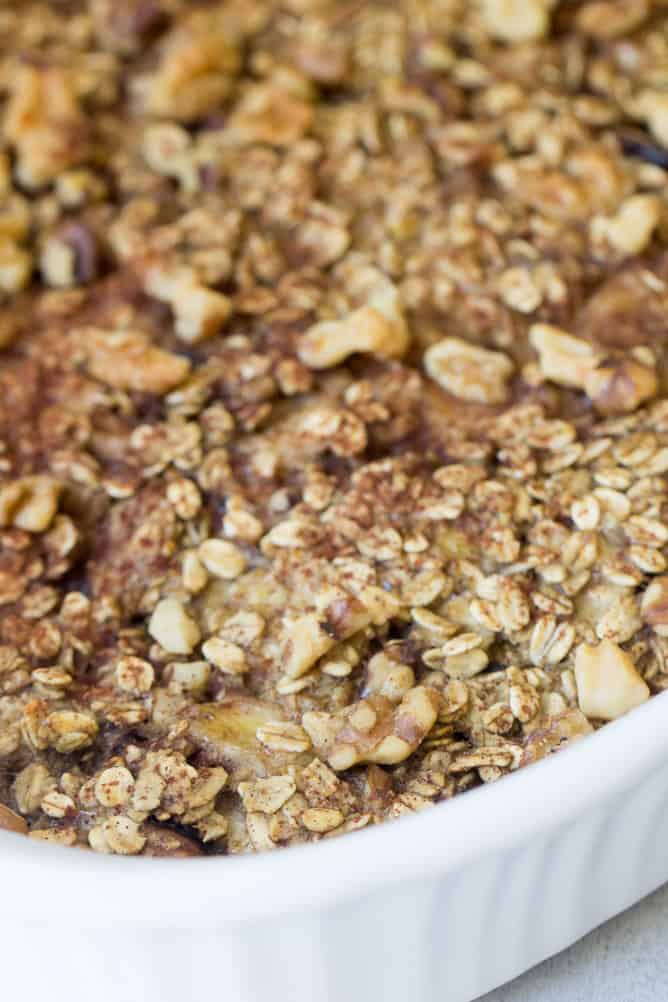 Banana Cinnamon Baked Oatmeal