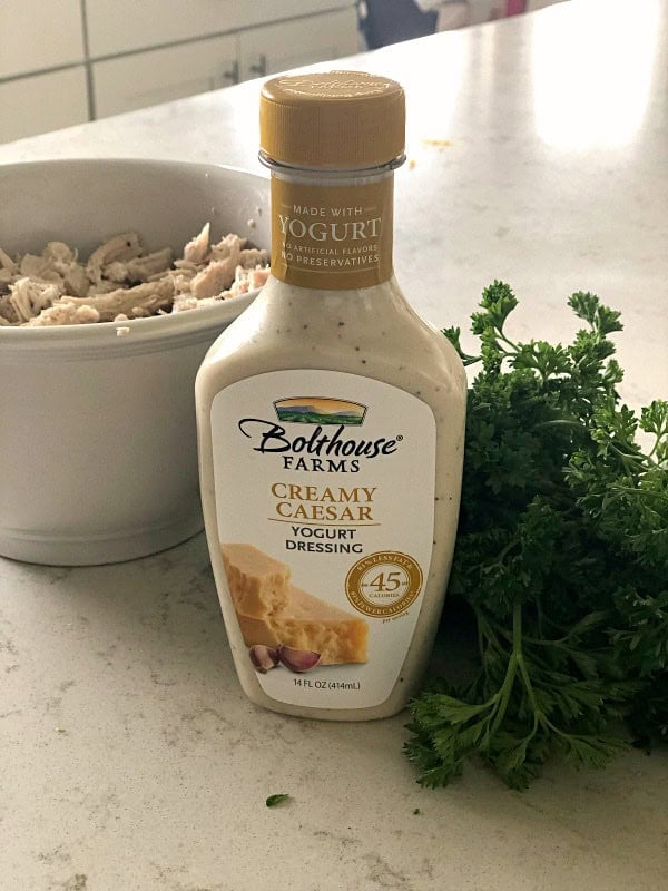1 bottle of Bolthouse Farms creamy Caesar dressing