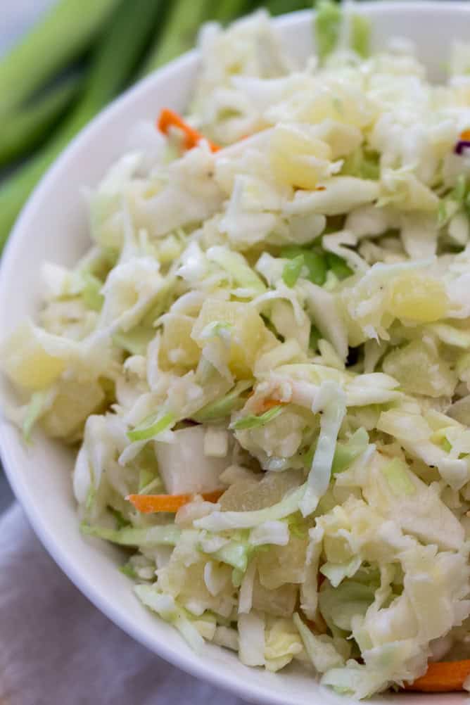 Hawaiian Pineapple Coleslaw