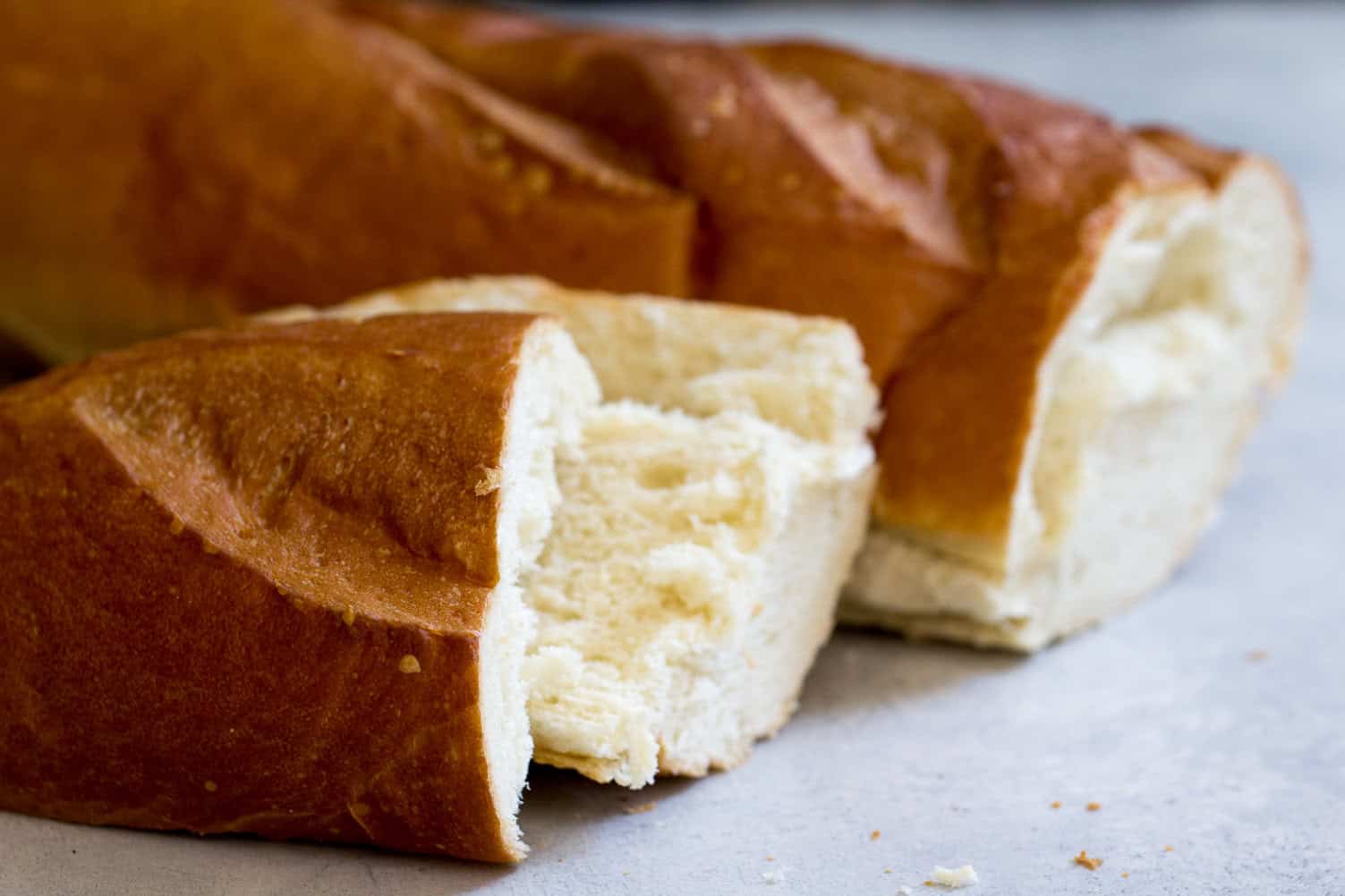 French Bread cut for Philly Cheese Steaks 