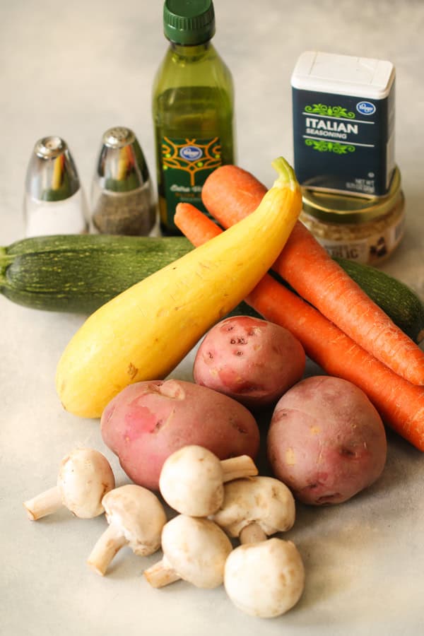 Ingredients for Best Italian Roasted Vegetables