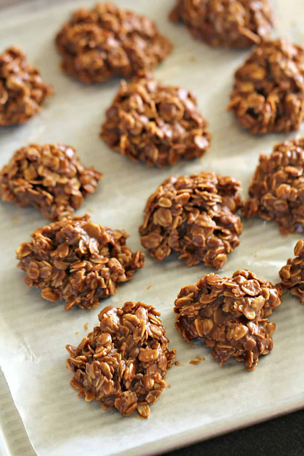 Healthier No Bake Chocolate Peanut Butter Cookies Recipe