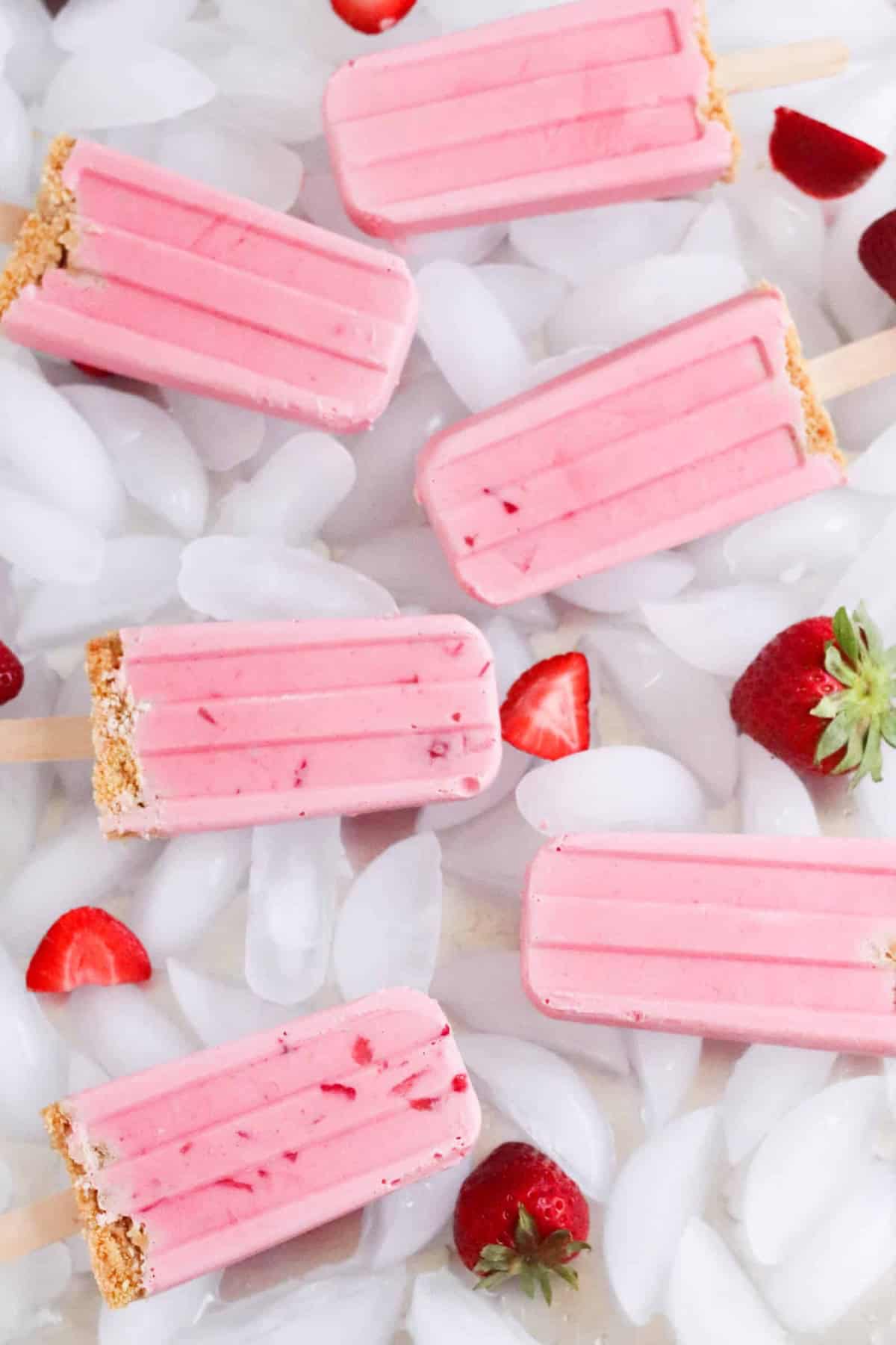 Strawberry Cheesecake Popsicles Recipe