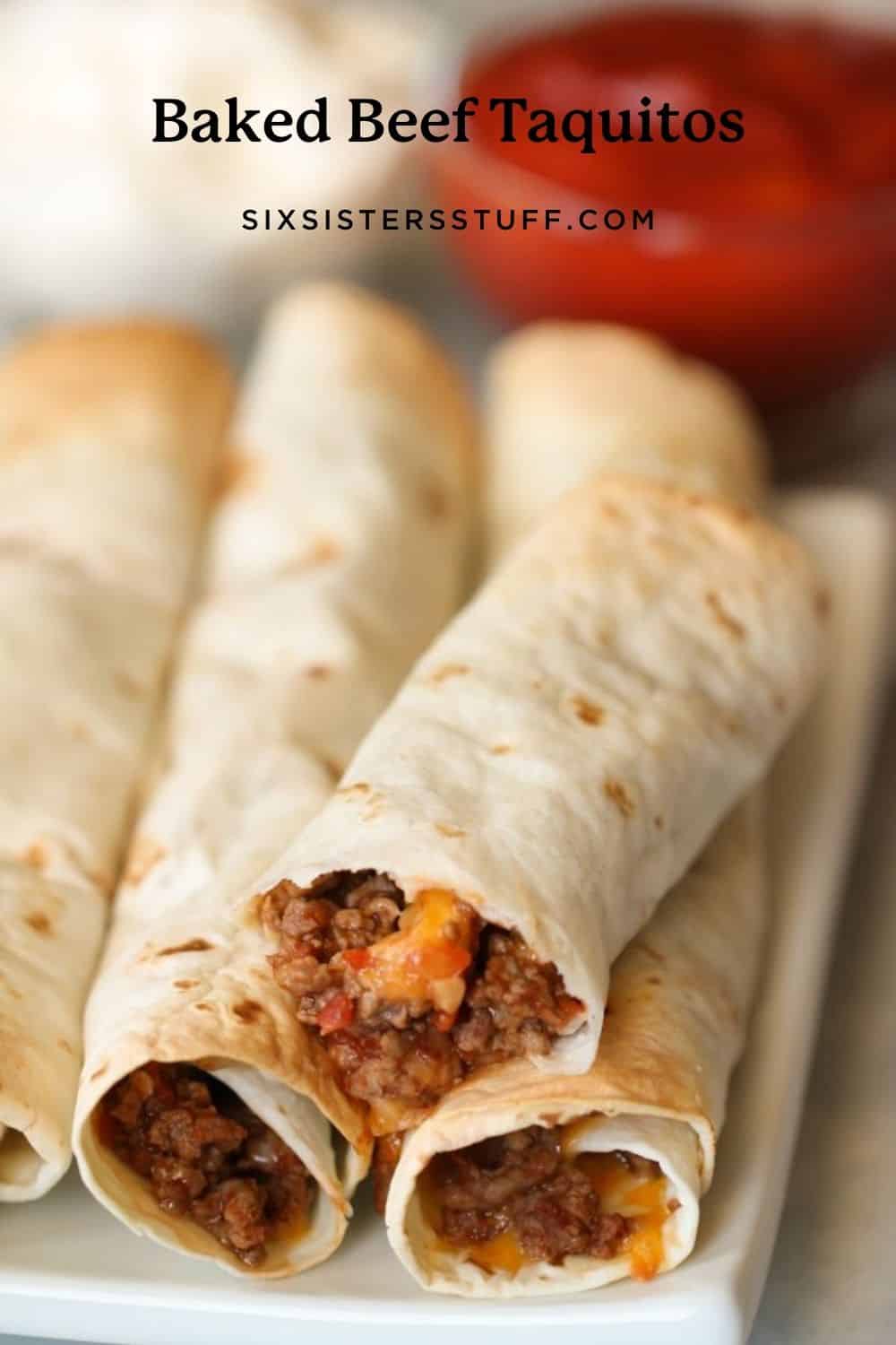 Easy Baked Beef Taquitos Recipe (Simple Ingredients)