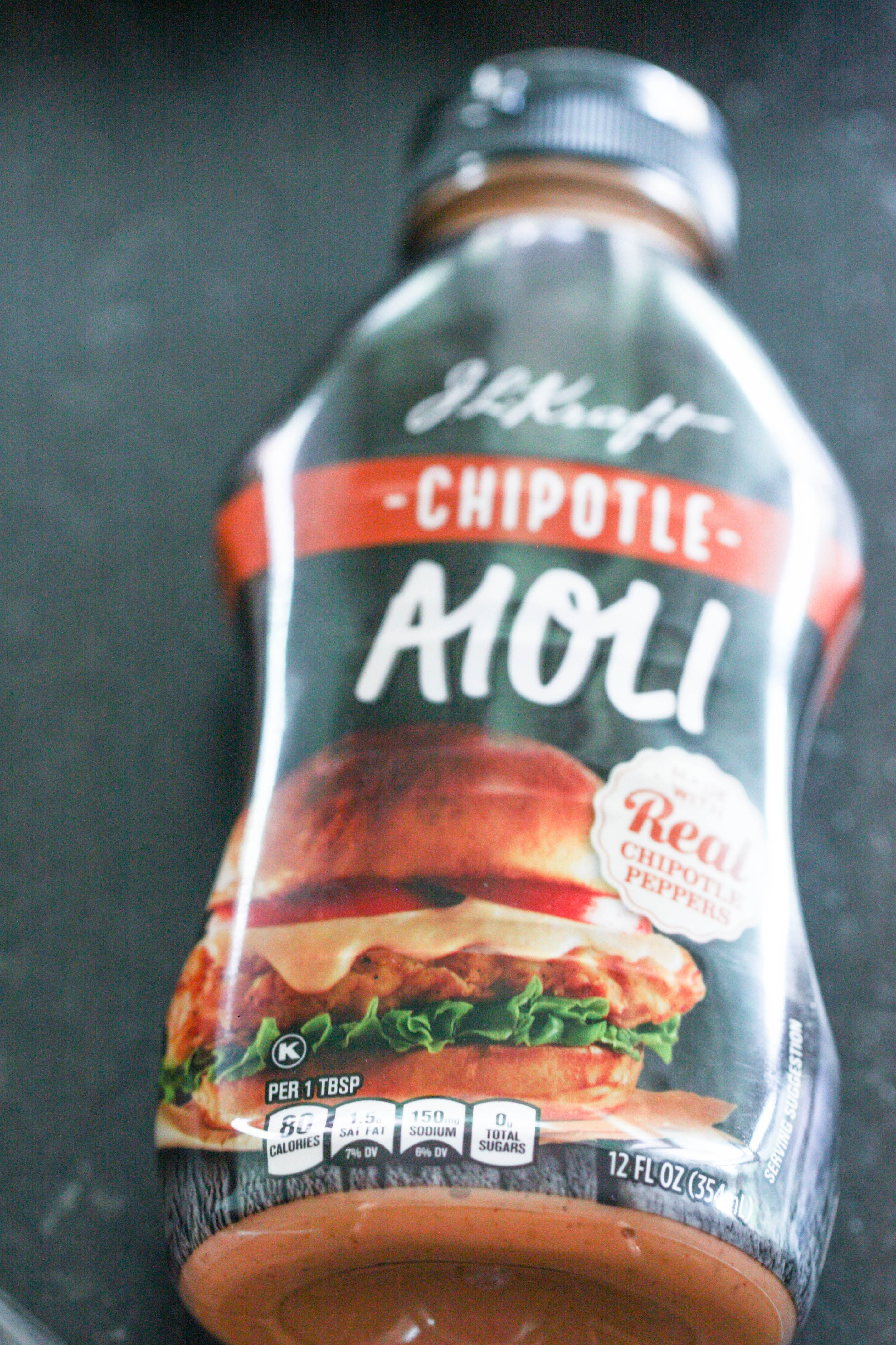 A bottle of Chipotle Aioli Mayo