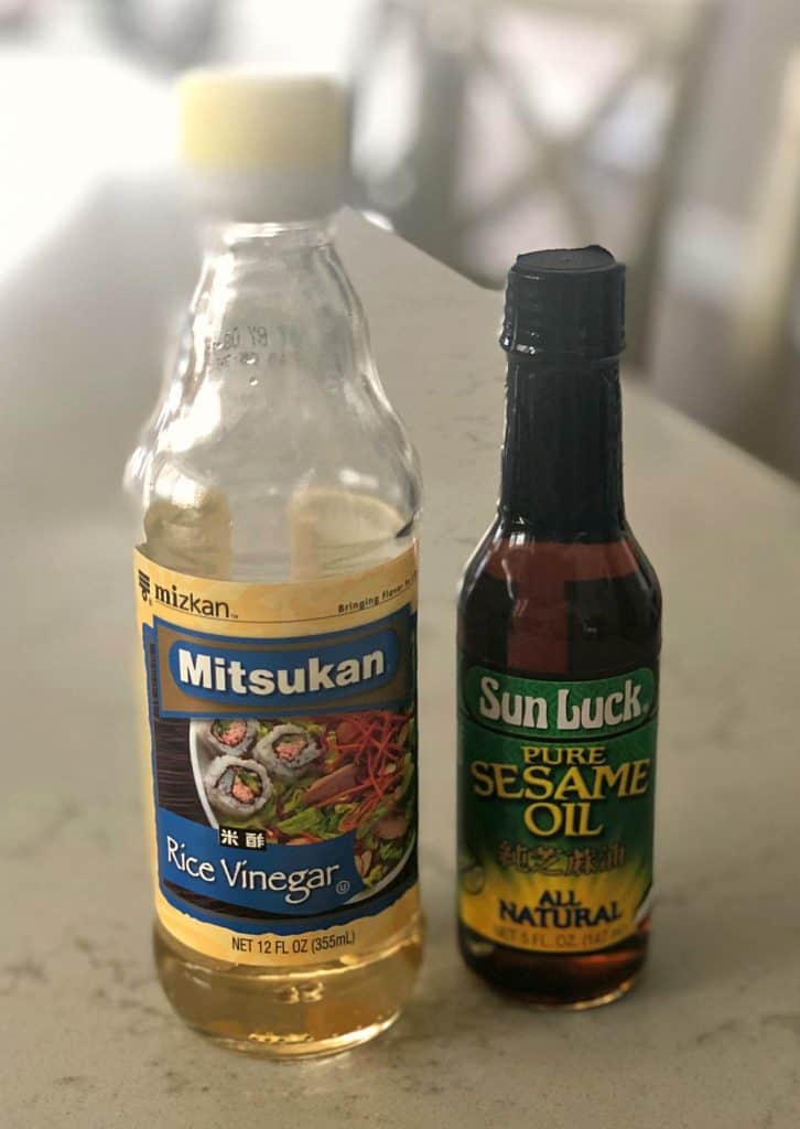 sesame oil and rice vinegar