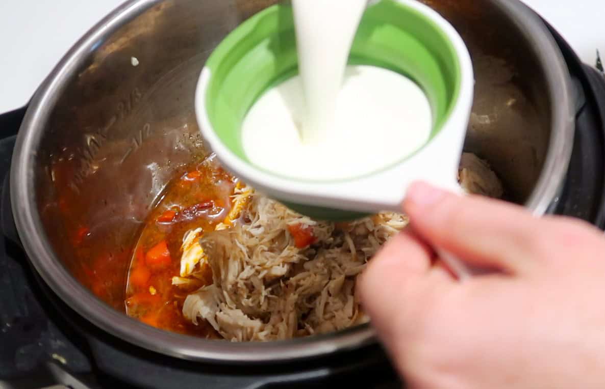 Adding cream into Instant Pot