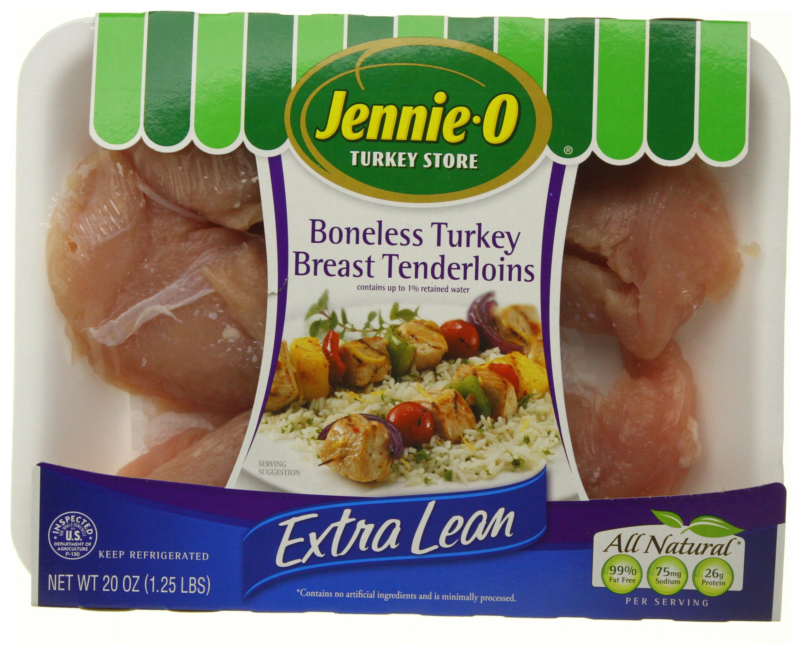 A package of boneless turkey breast tenderloins