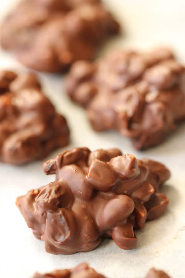 Copycat Chunky Clusters on parchment paper