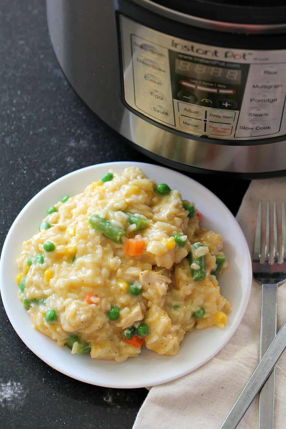 Instant Pot Cheesy Chicken and Rice