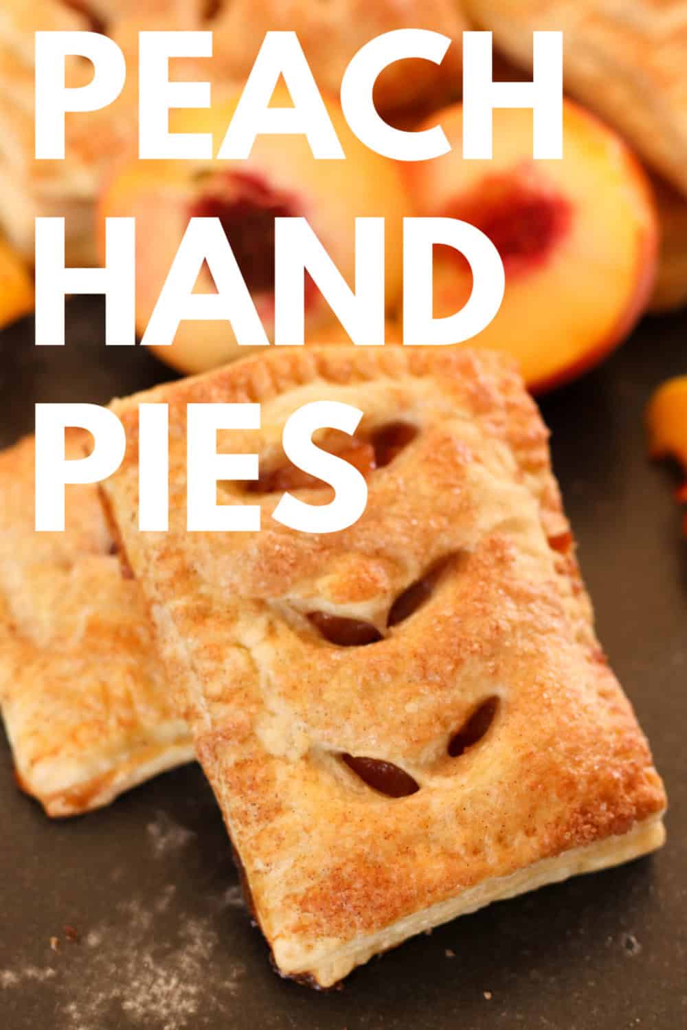 Baked Peach Hand Pies from Six Sisters' Stuff