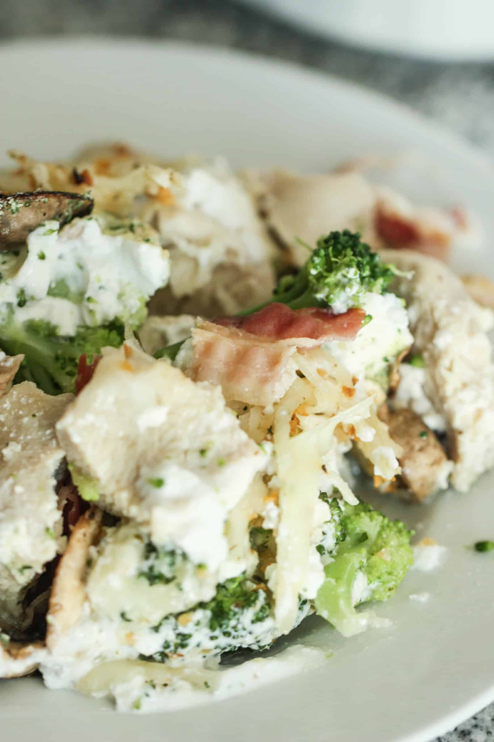 Chicken Broccoli Bacon Bake