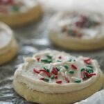 Soft Vanilla Cookies on six sisters