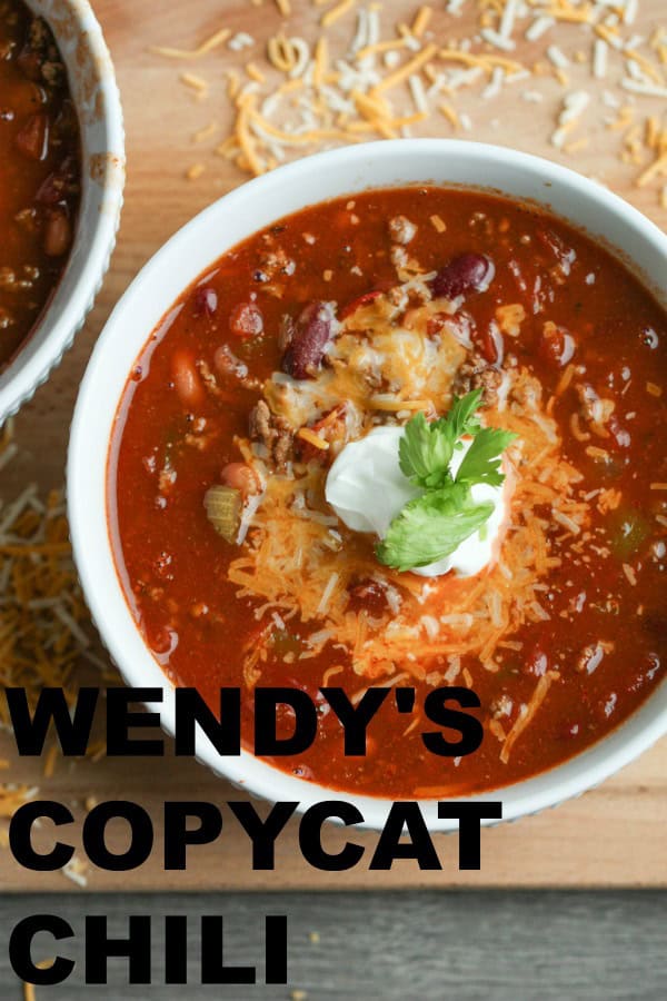 Wendy’s Copycat Chili