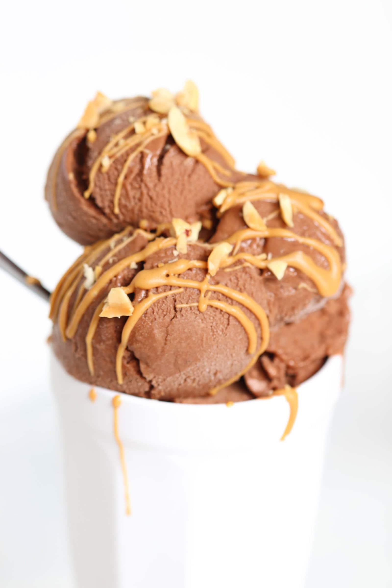 Chocolate Peanut Butter Nice Cream Recipe