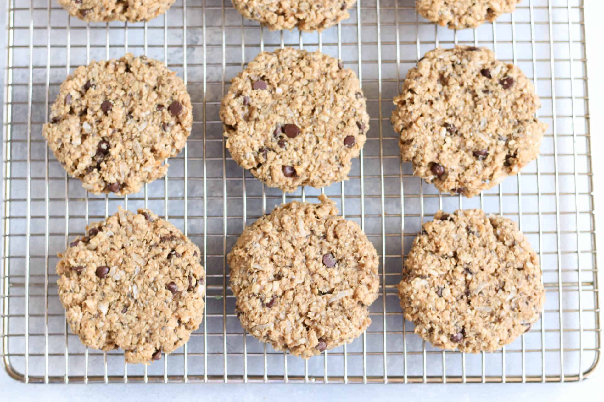 Breakfast Cookies on a cooling rack