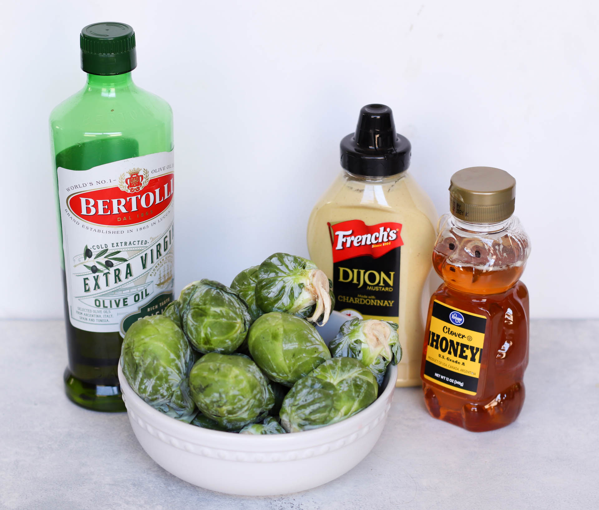 Ingredients for Honey Dijon Brussels Sprouts
