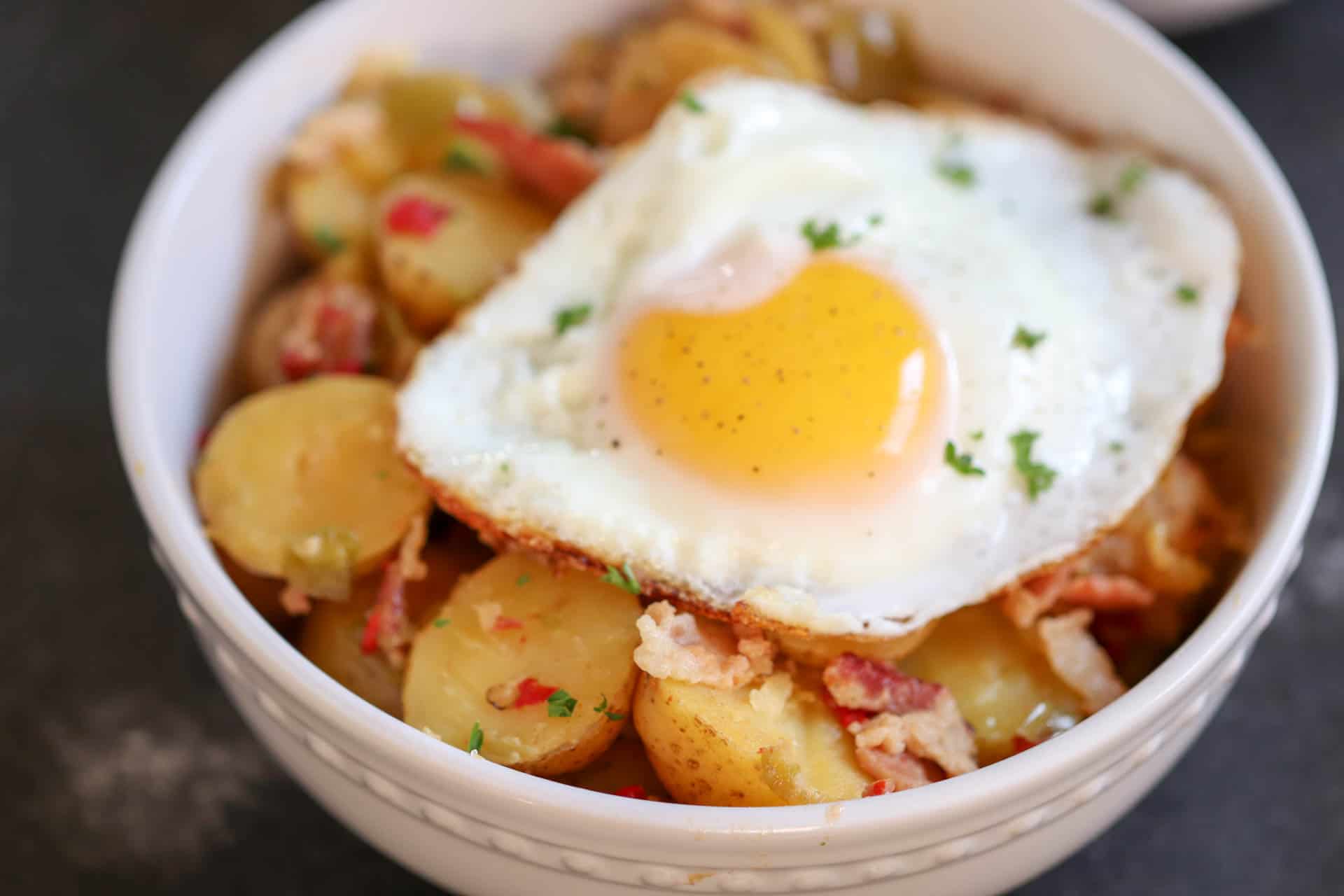 Instant Pot Breakfast Hash  in a bowl