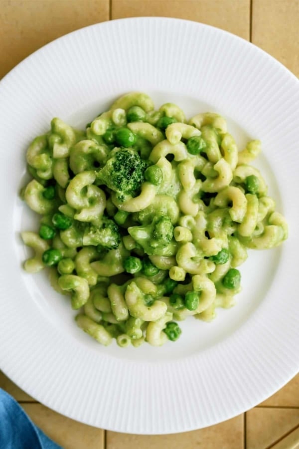 green mac and cheese