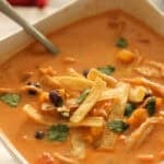 Instant Pot Creamy Chicken Enchilada Soup