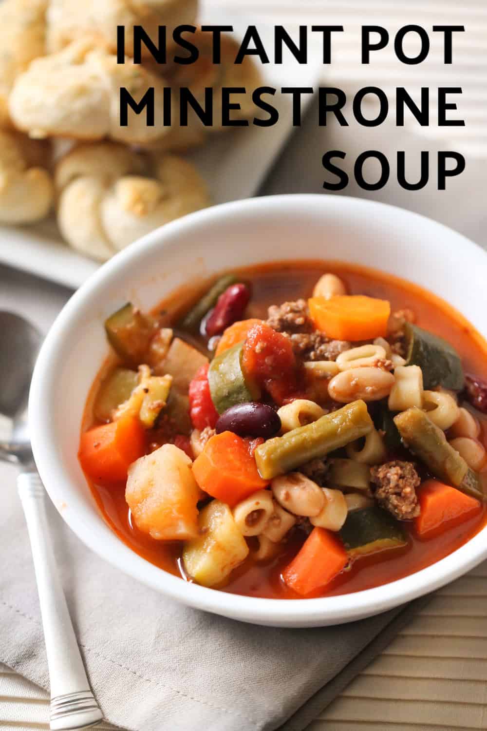 Instant Pot Minestrone Soup Recipe - Pressure Cooker Minestrone Soup