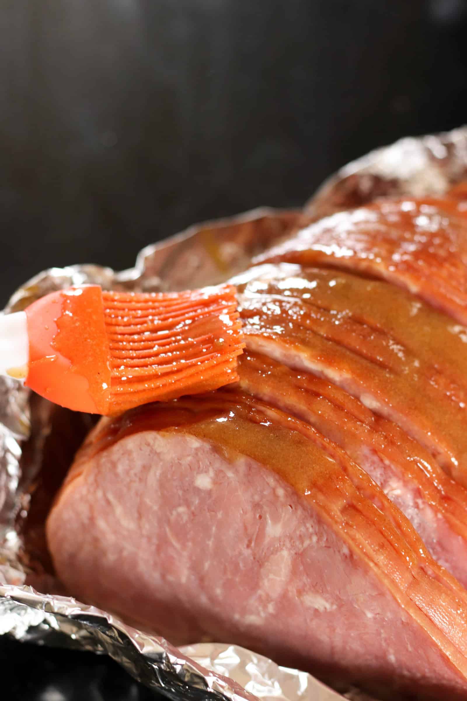 Glazing Honey Ham in the Instant Pot