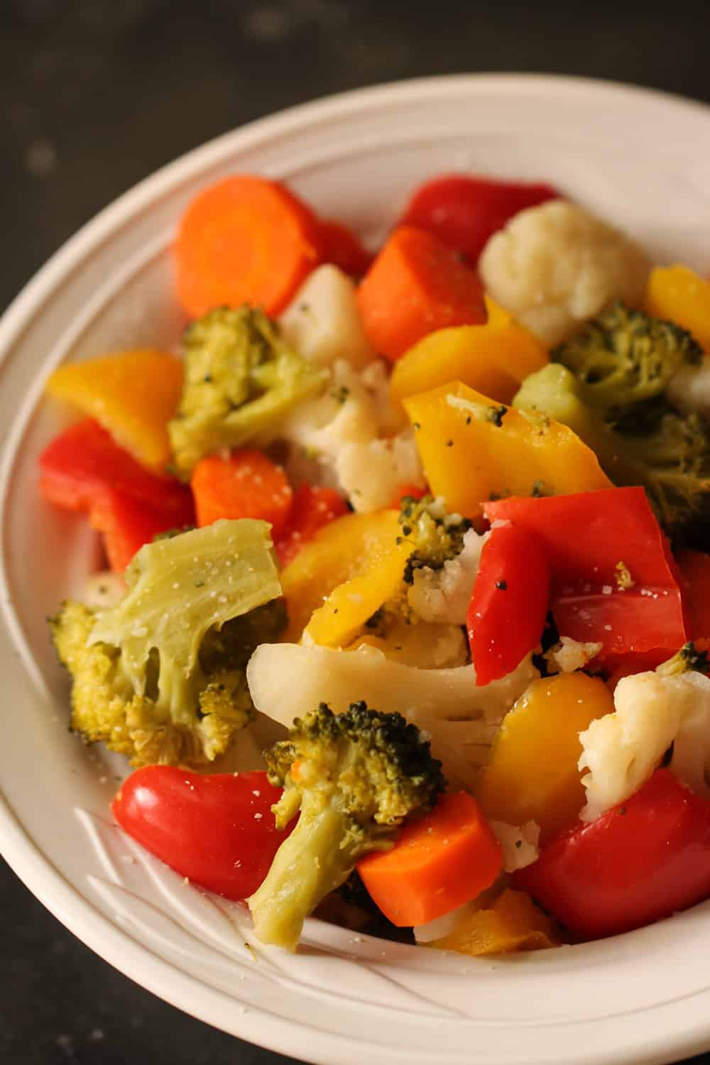 Instant Pot Steamed Vegetables (broccoli, cauliflower, & carrots)