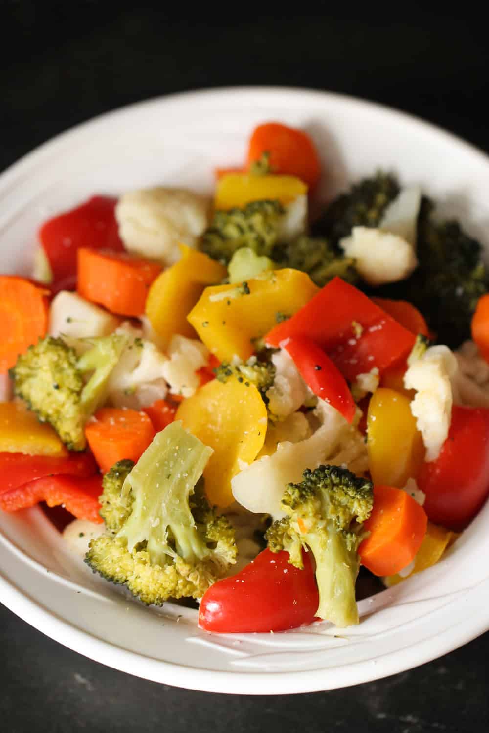 Instant Pot Steamed Vegetables (broccoli, cauliflower, & carrots)