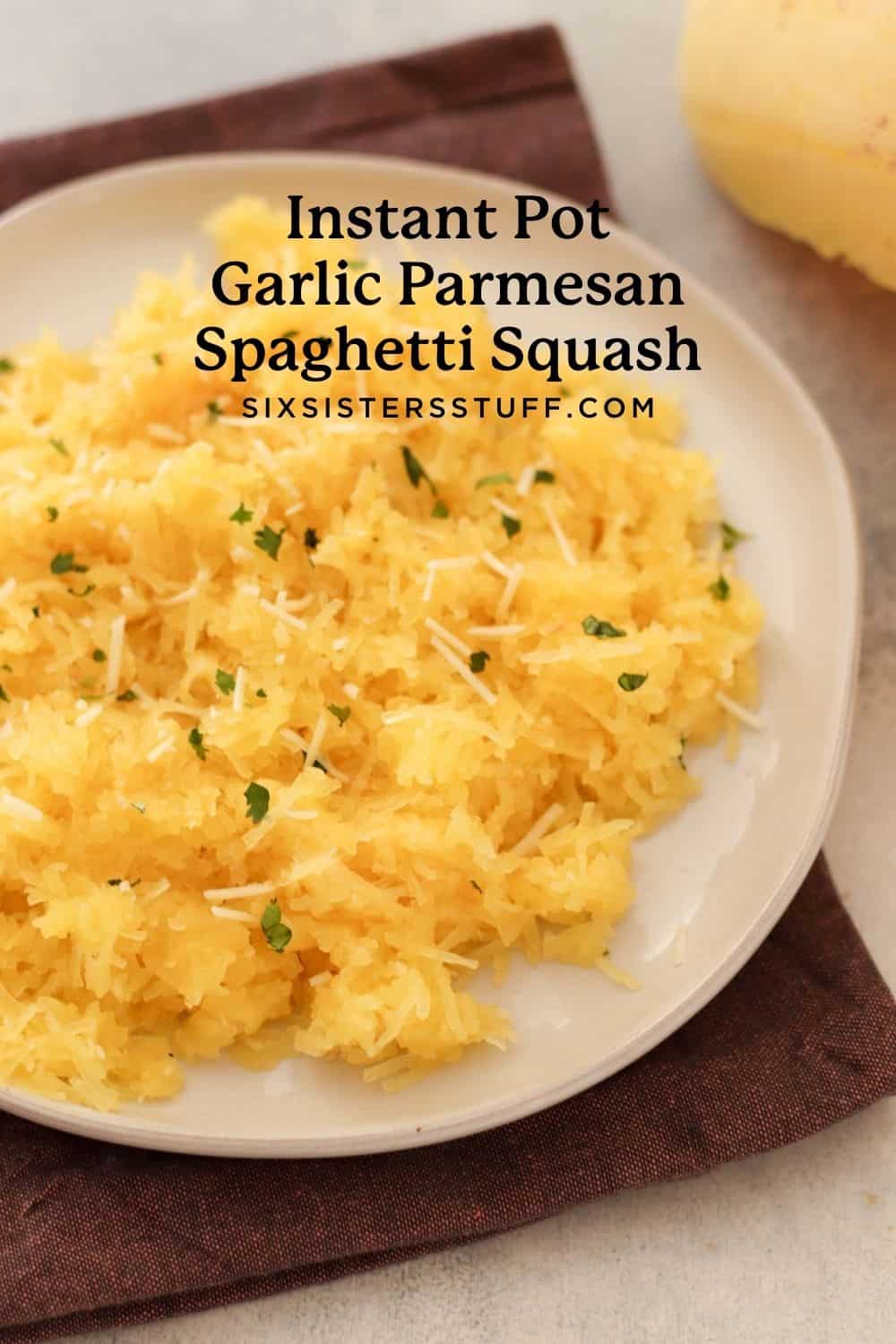 Instant Pot Garlic Spaghetti Squash Recipe