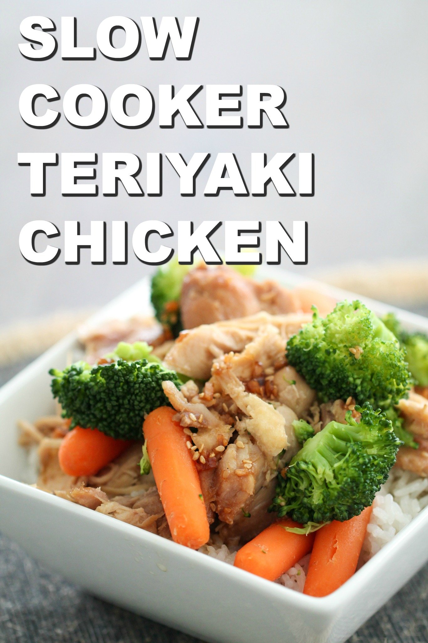 Slow Cooker Teriyaki Chicken Bowls Recipe