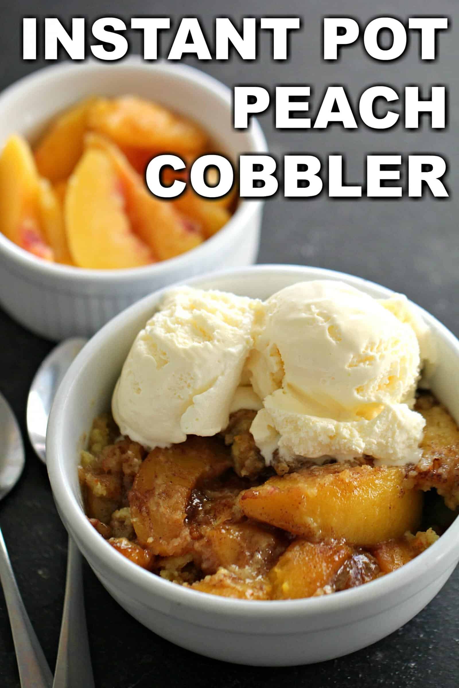 Instant Pot Peach Cobbler