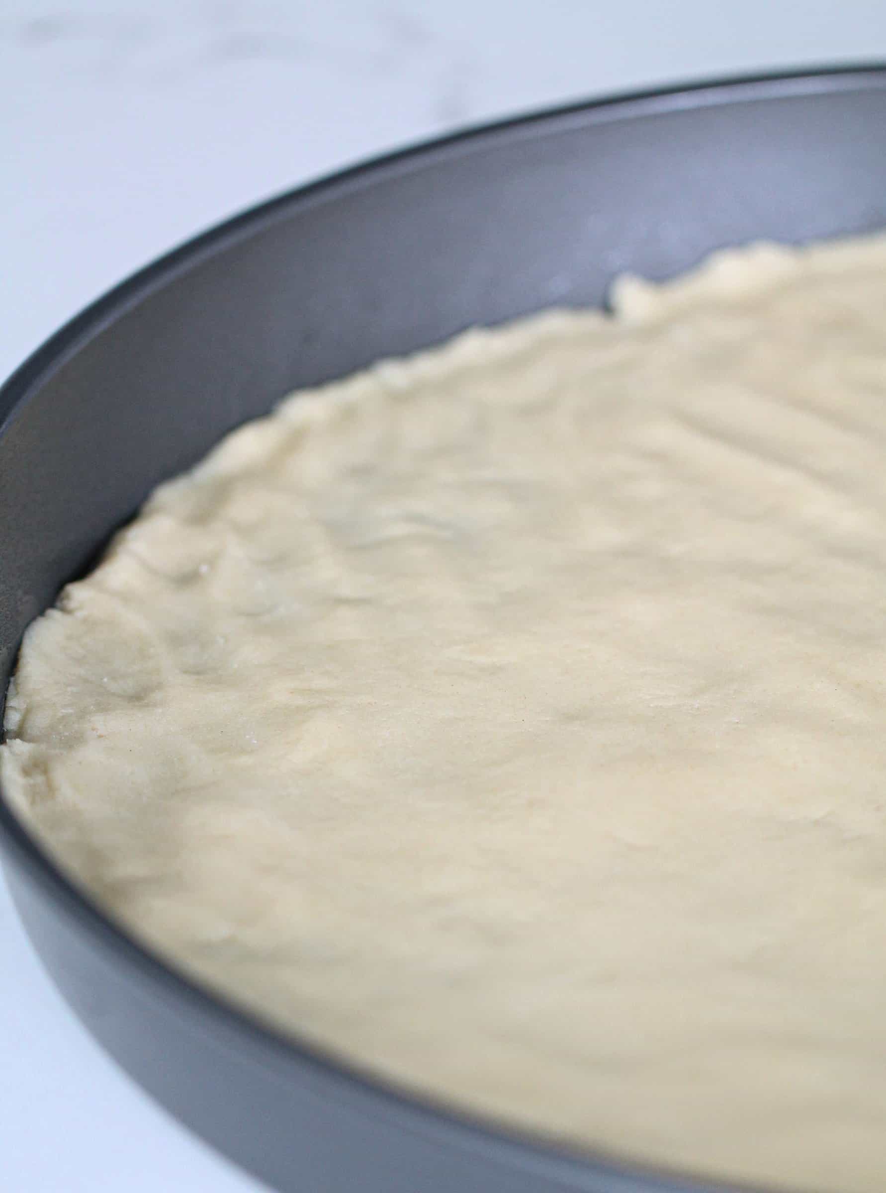 Sugar Cookie crust in pan