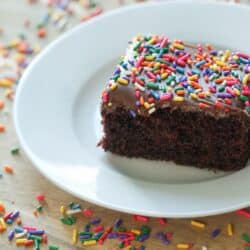 one bowl chocolate cake