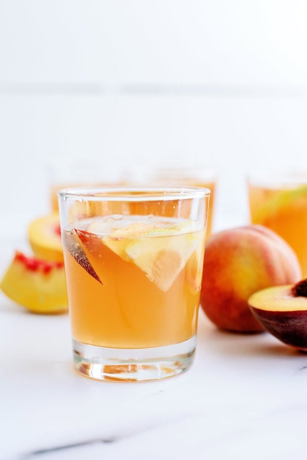 Sparkling Peach Punch Drink