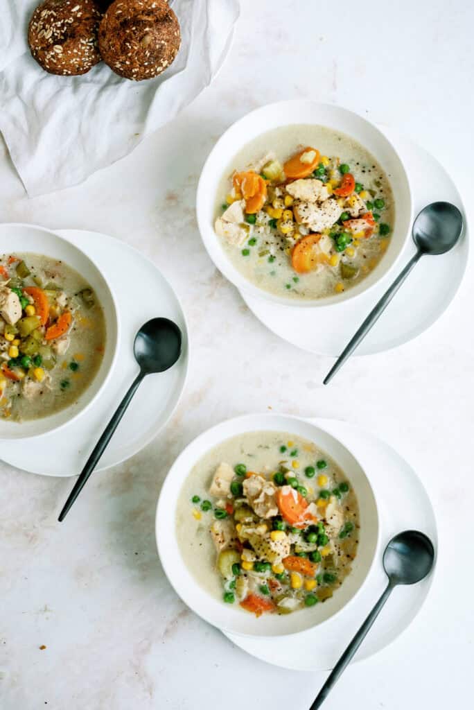 Creamy Chicken and Rice Soup • Salt & Lavender