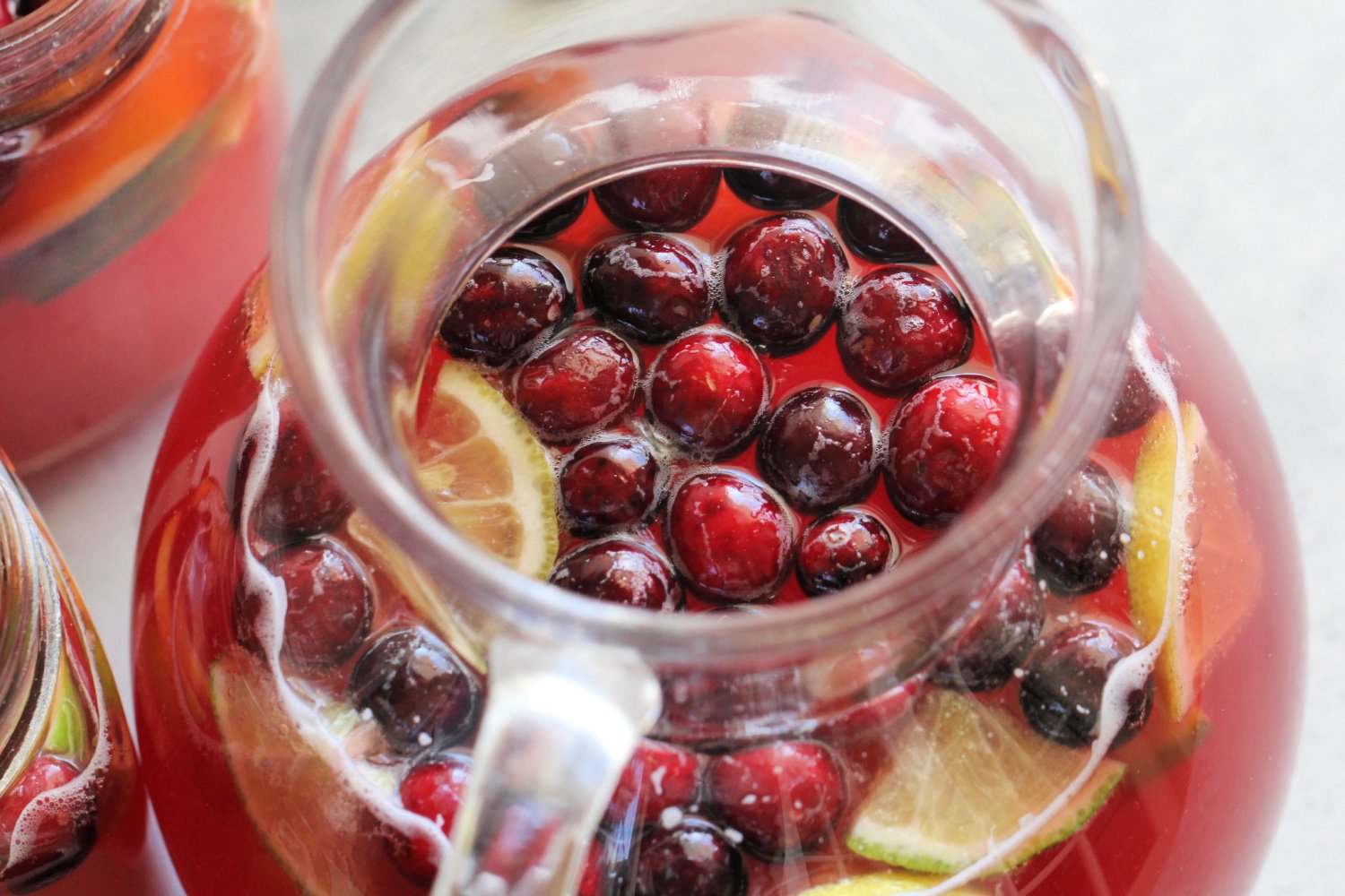 Cranberry Citrus Party Punch in a large pitcher