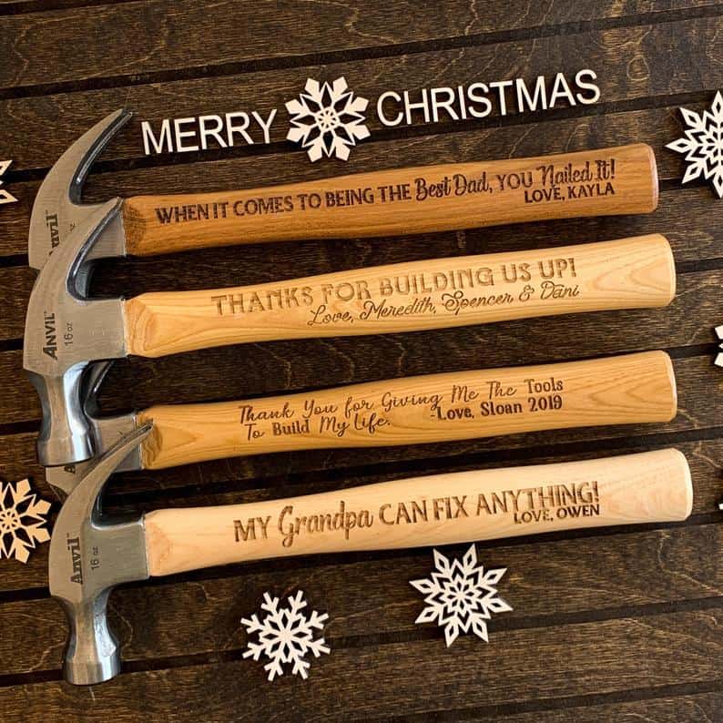 Personalized hammers for gifts