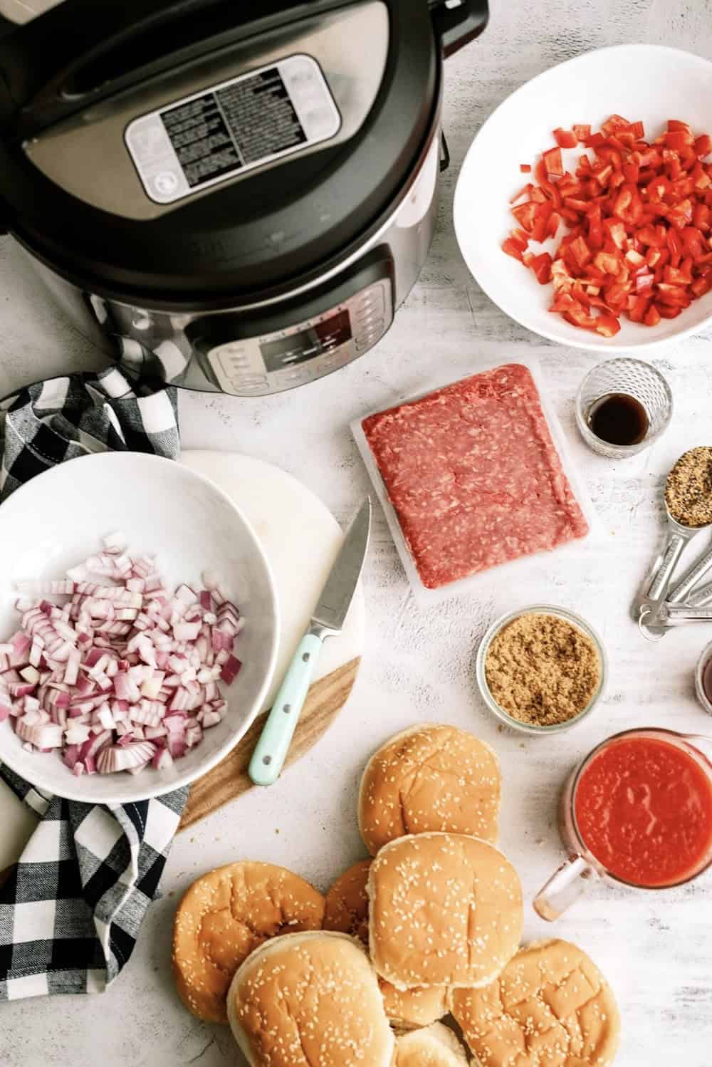 ingredients in instant pot sloppy joes