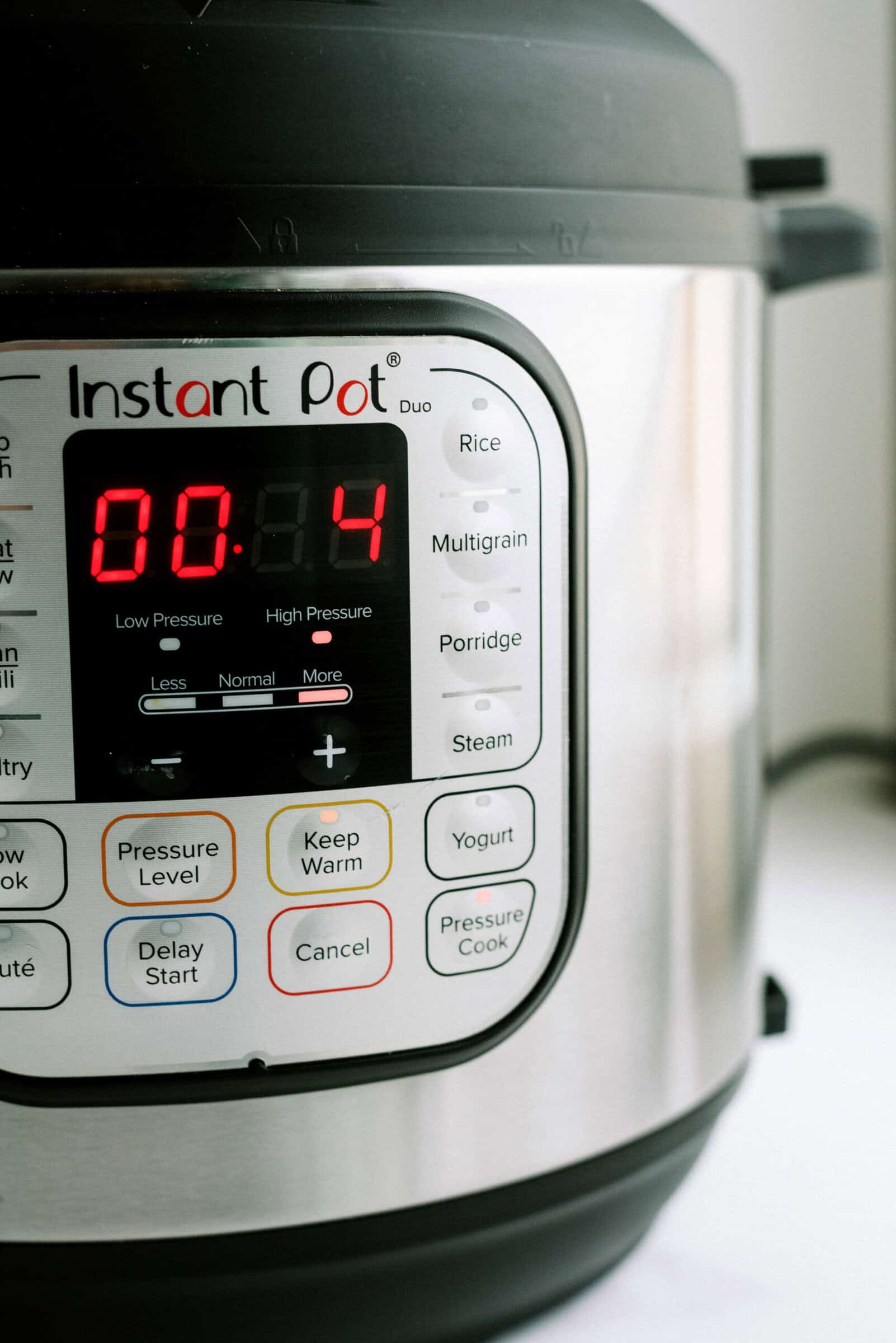 Instant Pot set for 4 minutes