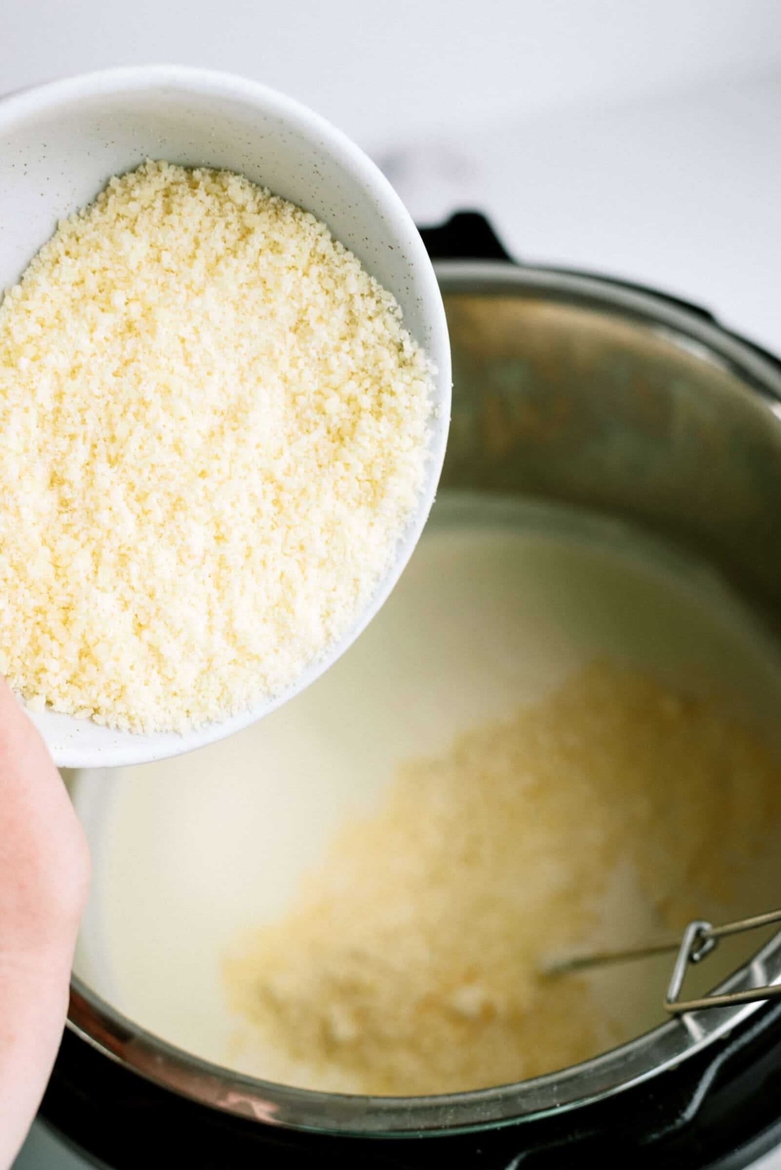 Adding cheese to Instant pot filled with noodles