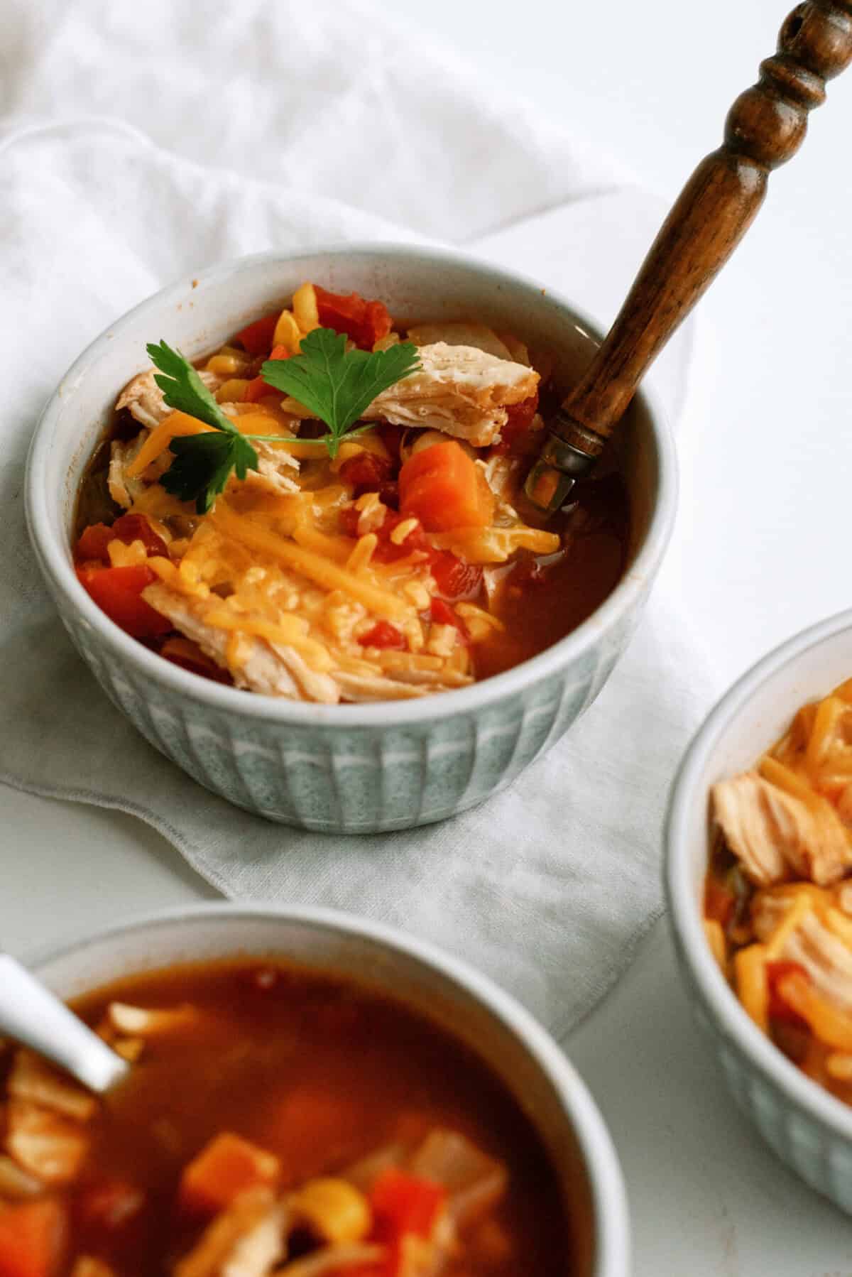 BBQ Chicken Chili in a bowl