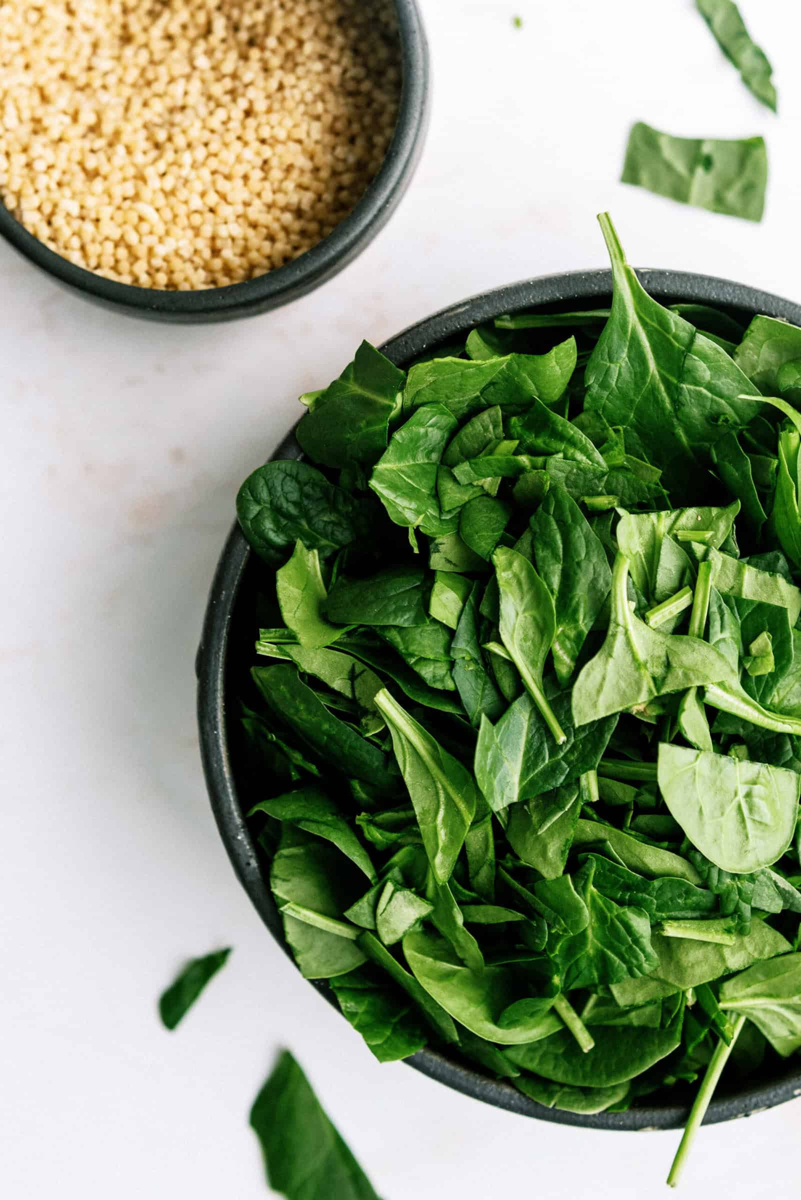 Pasta and Spinach added to Italian Wedding Soup