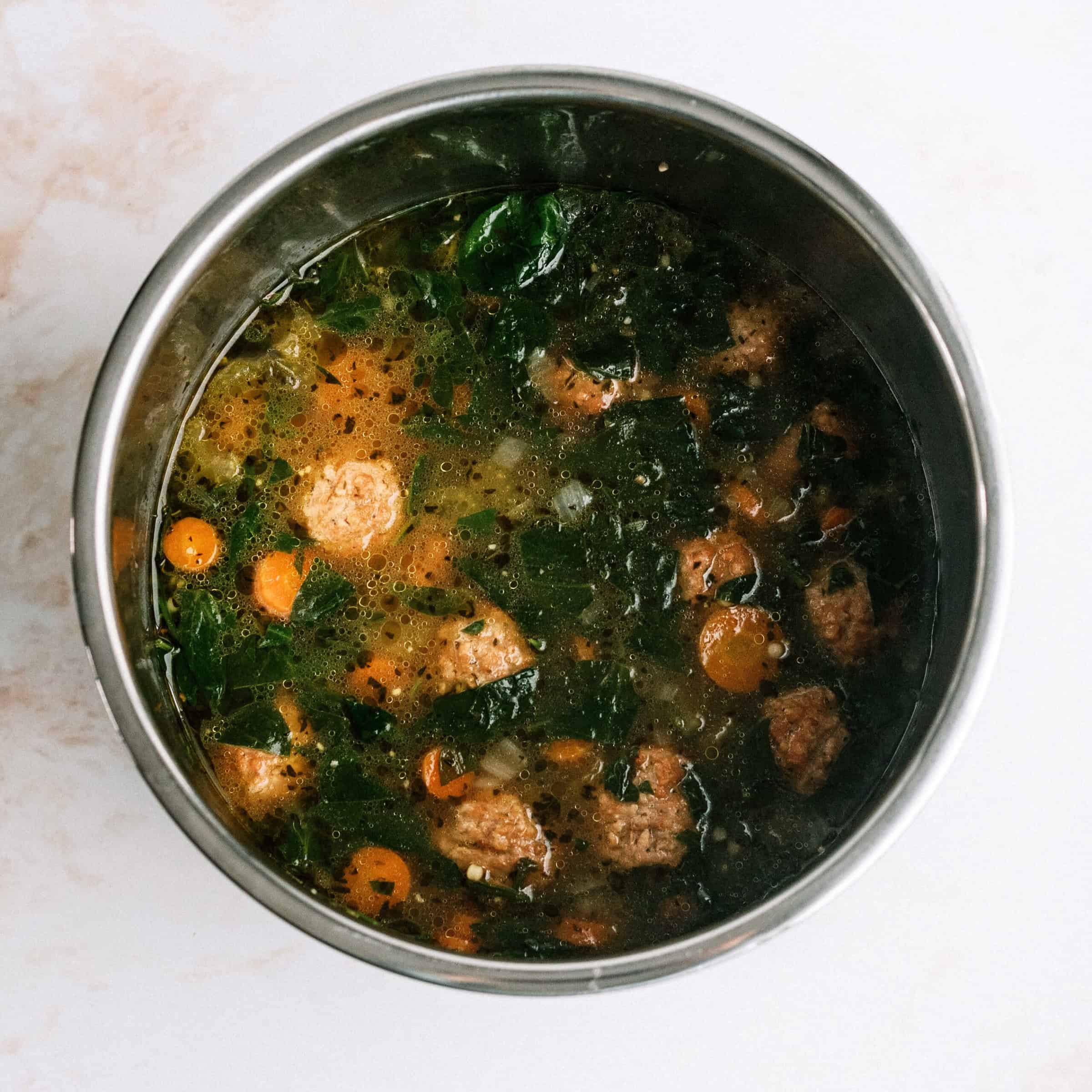 Soup Cooked in Instant Pot