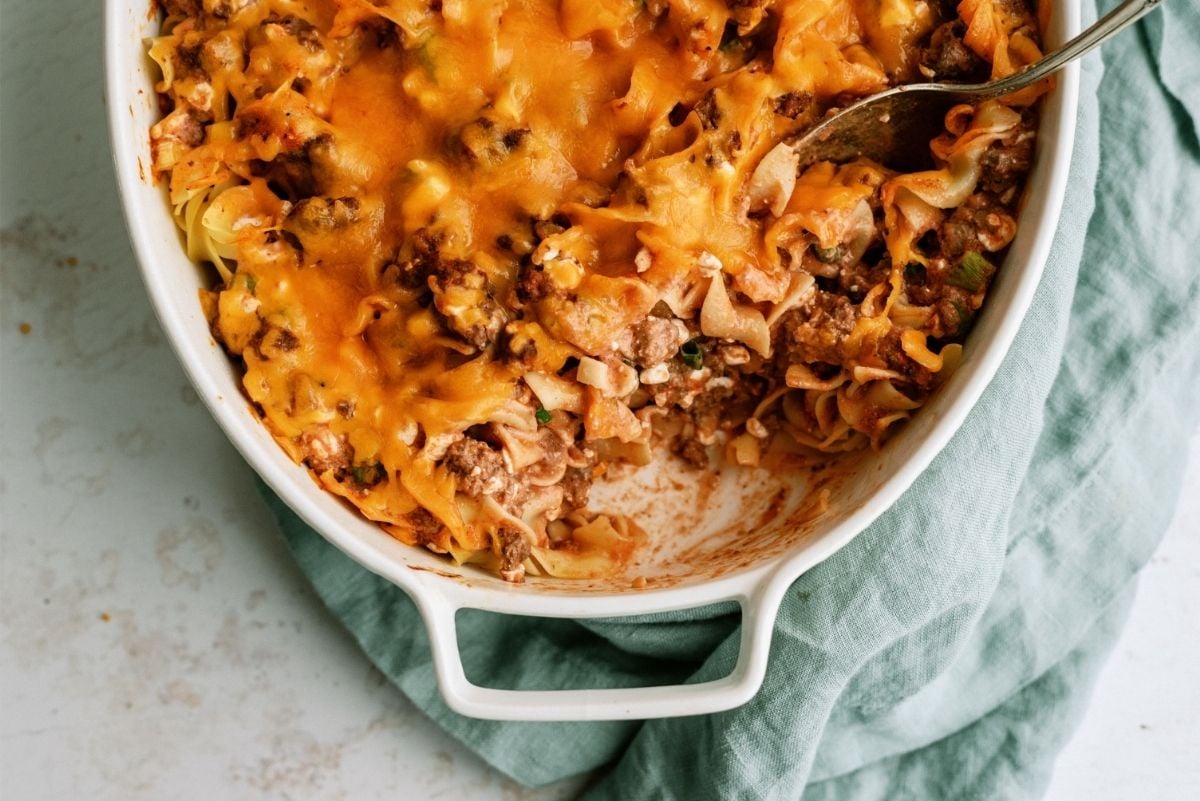 Baked Beef and Noodle Casserole