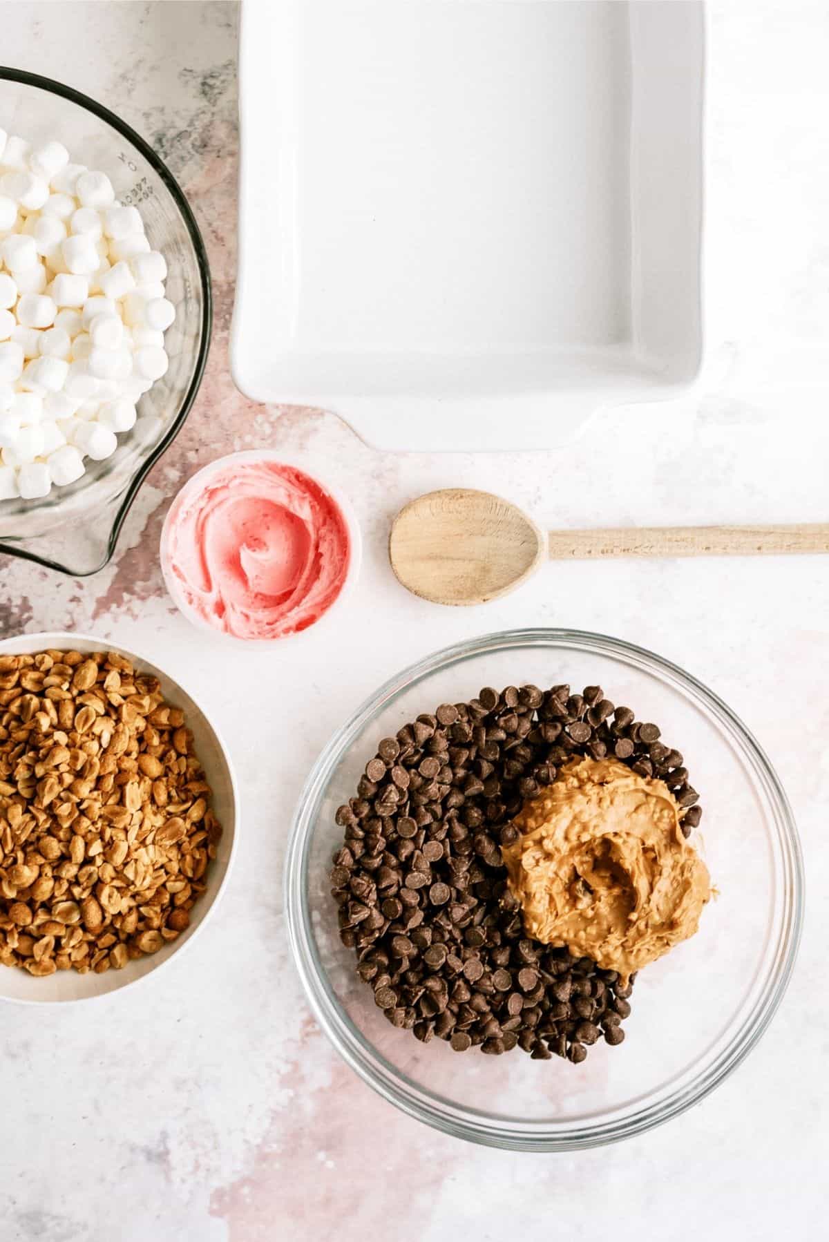 Ingredients for Cherry Chocolate Nut Bars